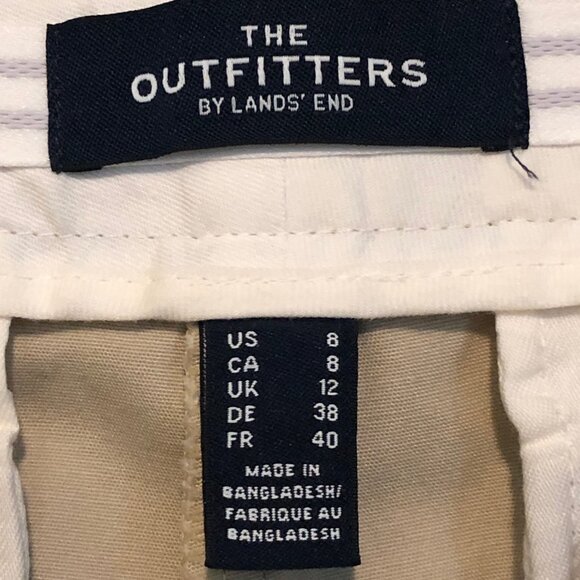 The Outfitters by lands end  light beige slacks size 8 - Picture 2 of 5